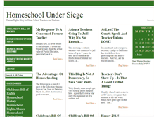 Tablet Screenshot of homeschoolundersiege.com